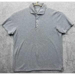 Spier & Mackay Polo Shirt‎ Mens Large Heather Gray Pique Cotton Golf Stretch